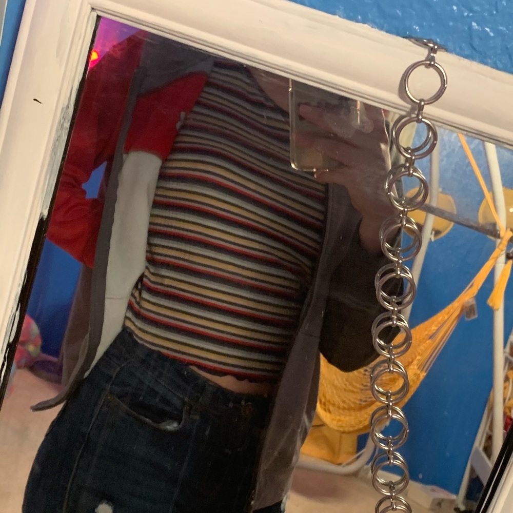 Striped crop top